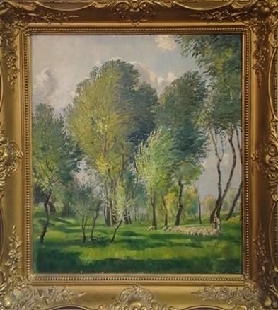 ISMERETLEN FESTŐ Birkanyáj a fák alatt - Image 3