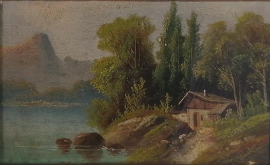 ISMERETLEN OSZTRÁK FESTŐ Alpesi táj