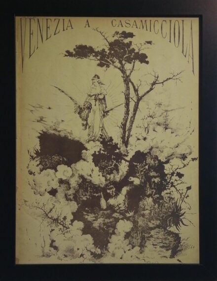 OLASZ LITHOGRÁFIA 1881 Venezia a Casamicciola