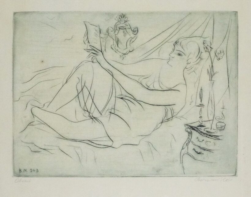 Borsos Miklós (1906 - 1990) : Olvasó nő, 1968