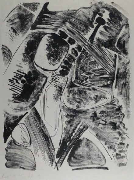 Topor András (1944 - 1997): Kövület, 1976