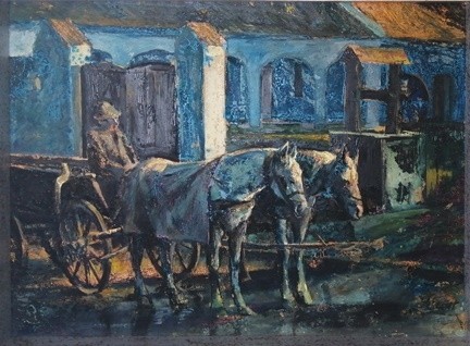 EZÜST GYÖRGY (1935-  ) Lovaskocsi
