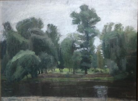 IMREH ZSIGMOND (1900-1965) Park részlet