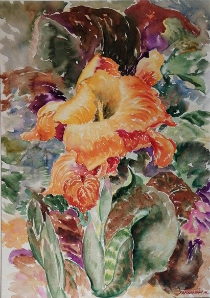 FARKASHÁZY MIKLÓS (1895-1964) Kanna virág