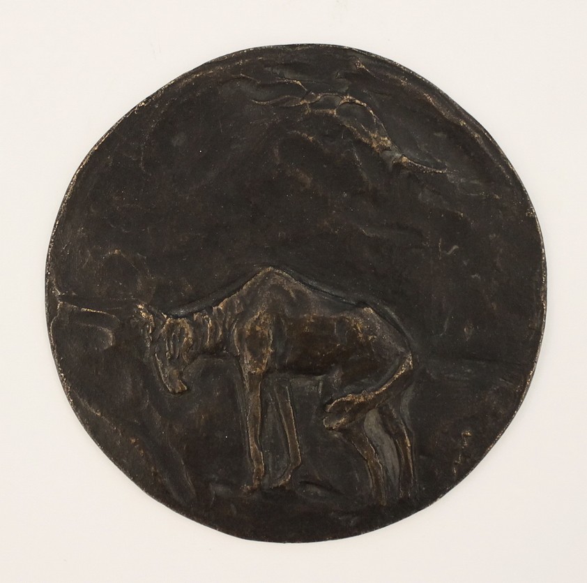 Szabó Iván (1913 - 1998), Tornyai János: Bús magyar sors festmény részlete, (Hódmezővásárhelyi művésztelep érem egy változata?)