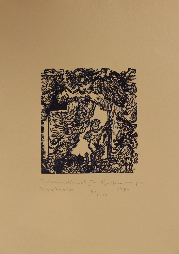 Ágotha Margit 15 lapos (teljes) mappa, "Intermedia", MNG 1984. - Image 2