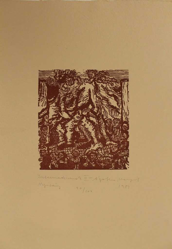 Ágotha Margit 15 lapos (teljes) mappa, "Intermedia", MNG 1984. - Image 3