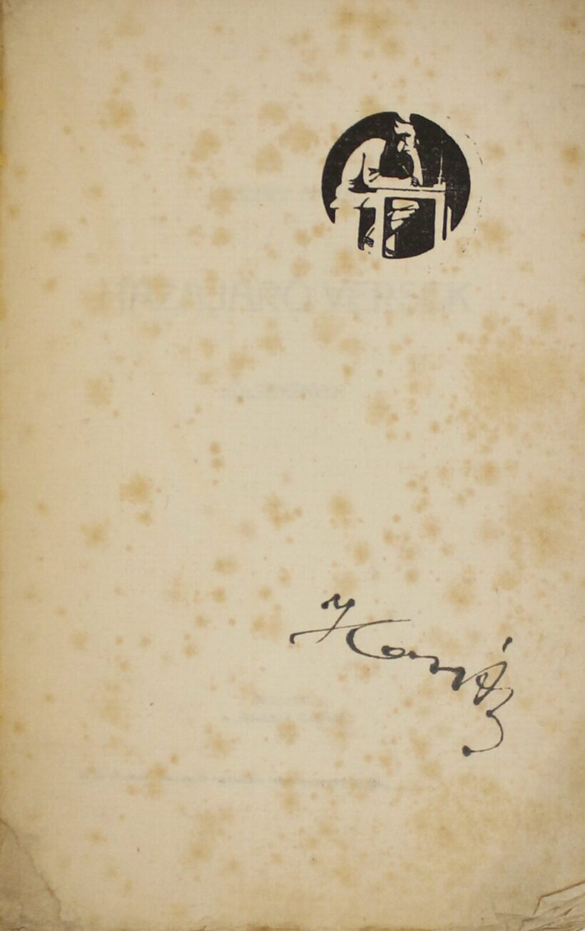 Lesznai Anna (1885 - 1966) borítórajzával, Hazajáró. Versek, Nyugat, 1909, javítást igényel - Image 2
