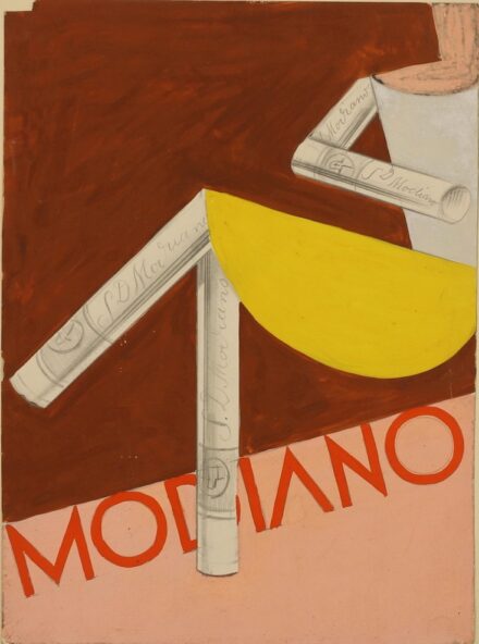 Csabai Ékes Lajos (1896 - 1944): Modiano cigaretta reklámterv