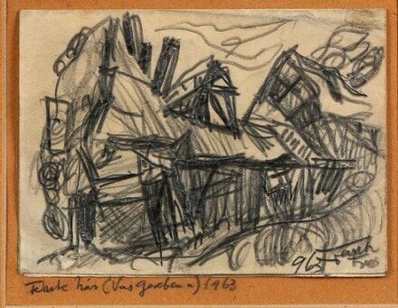 Frank Frigyes (1890 - 1976): Vas Gereben utcai  Fekete ház, 1963