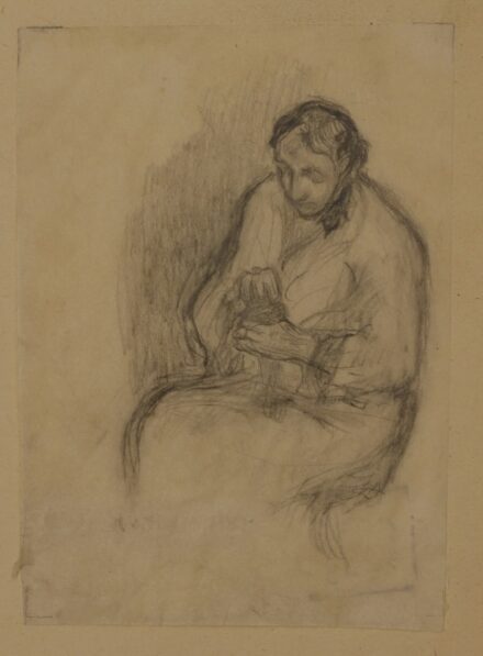 Gedő Ilka (1921 - 1985): Varró asszony, 1947 körül