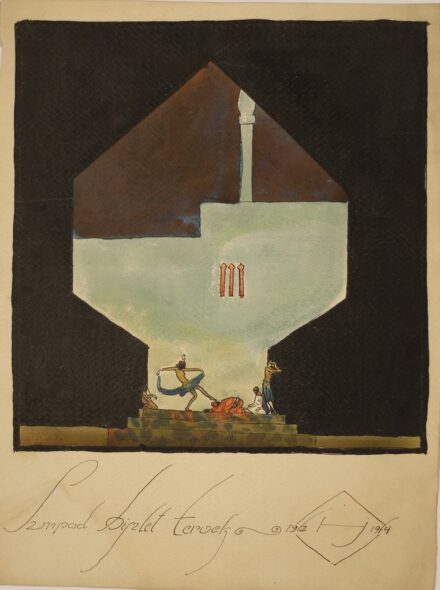 Haranghy Jenő (1894 - 1951): Díszletterv, 1924