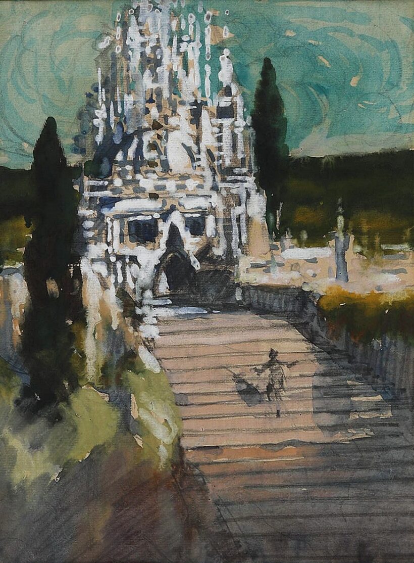 Jaschik Álmos (1885 - 1950): Kastélyba menet