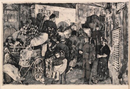 Maurer Dóra (1937): Bányászok kilakoltatása, 1963