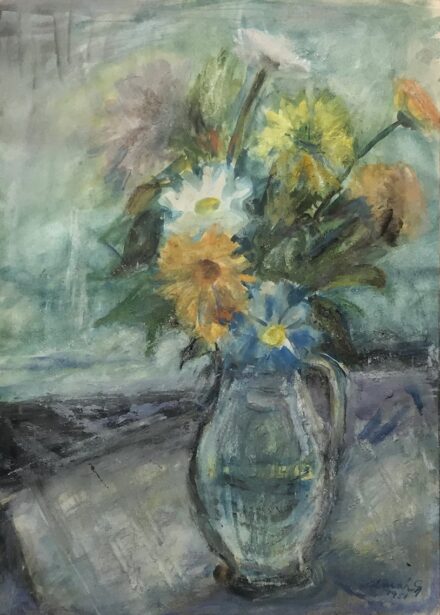 Almár György (1895 - 1974): Virágok kancsóban, 1951