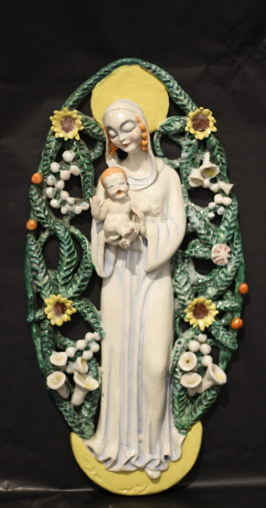 Zilzer Hajnalka (1893 - 1947): Mária a kisdeddel (falikép) - Image 3