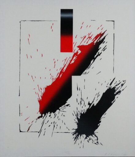 Hencze Tamás (1938-2018): Kompozíció, 1991