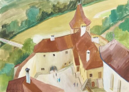 Károlyi Ernő (1923 - 2016): Templom madártávlatból