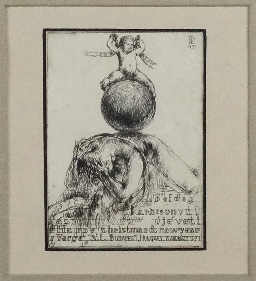 Varga Nándor Lajos (1895 - 1978): Újévi üdvözlet, 1938