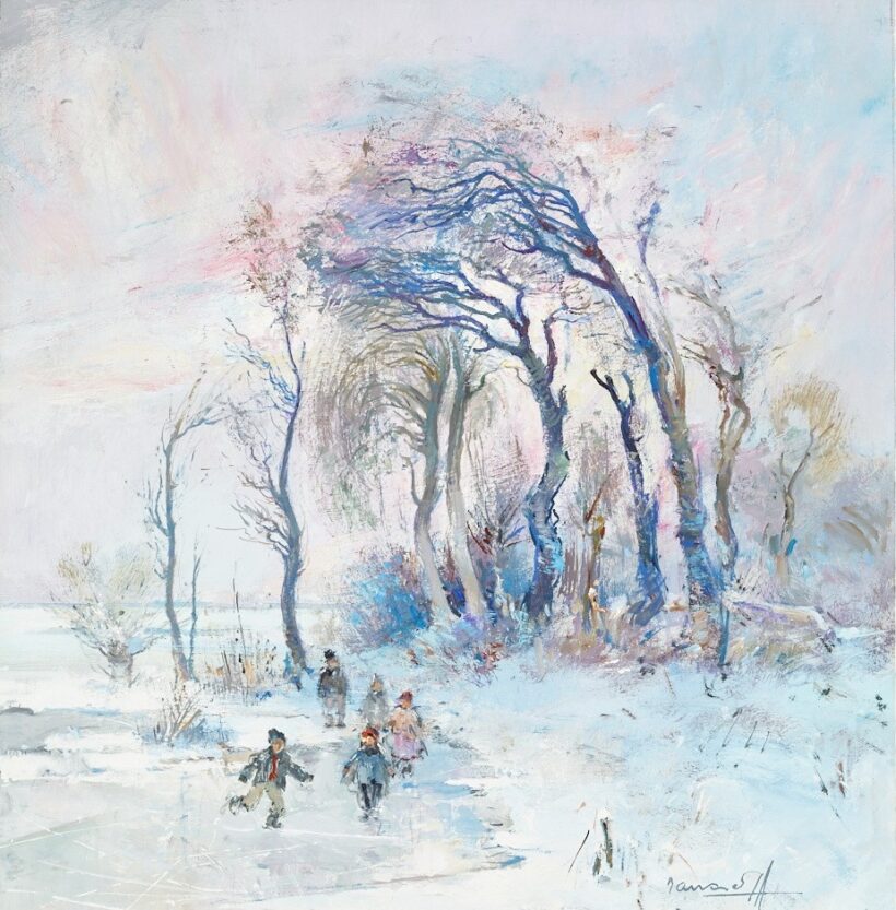 Jancsek Antal (1907 - 1985), Korcsolyázó gyerekek
