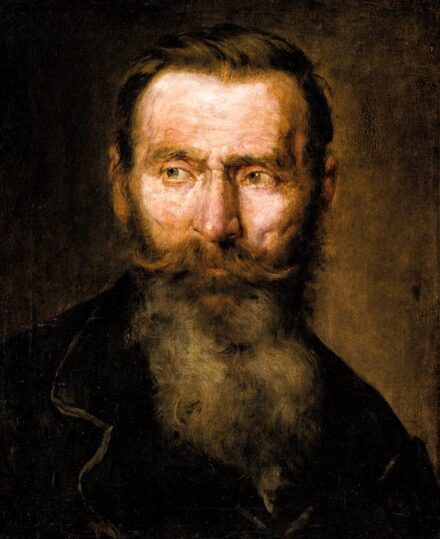 Balló Ede (Liptószentmiklós, 1859 - Budapest, 1936): Férfi portré,1883