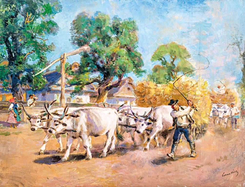 Cserna Károly (Kunszentmiklós, 1867 - Budapest, 1944): Ökrösszekér