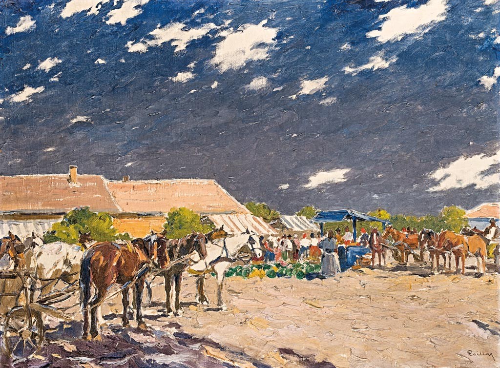 Csillag József (Gyergyószentmárton, 1894 - Budapest, 1977): Piaci jelenet