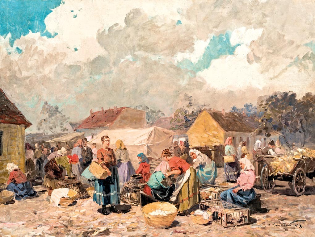 Gyertyáni Németh Gyula (Gyertyános, 1892 - Budapest, 1946): Piacon