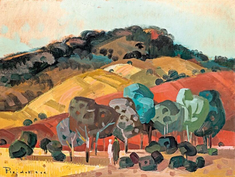 Pleidell János (Hontfüzesgyarmat, 1915 - Dunaújváros, 2007): "Vörösberény", 1964
