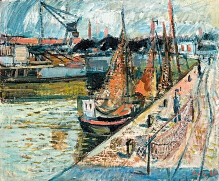 Patay László (Rév-Komárom, 1931- 2002): Normand kikötő, 1960