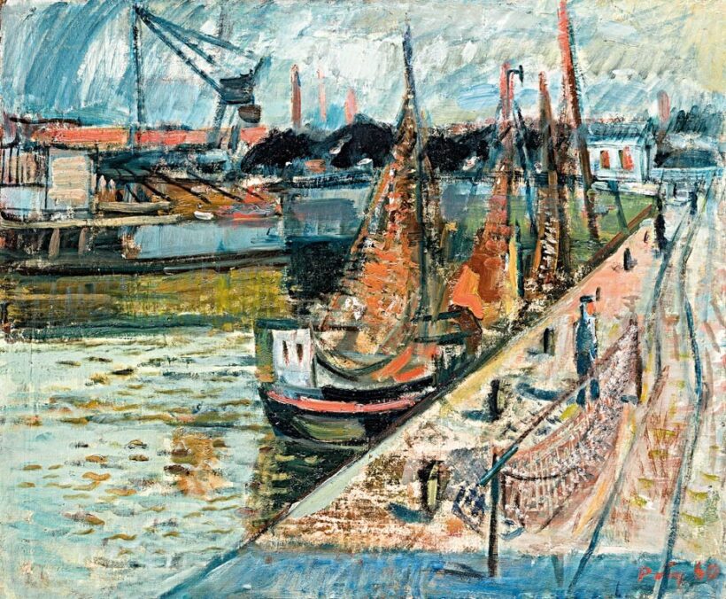 Patay László (Rév-Komárom, 1931- 2002): Normand kikötő, 1960