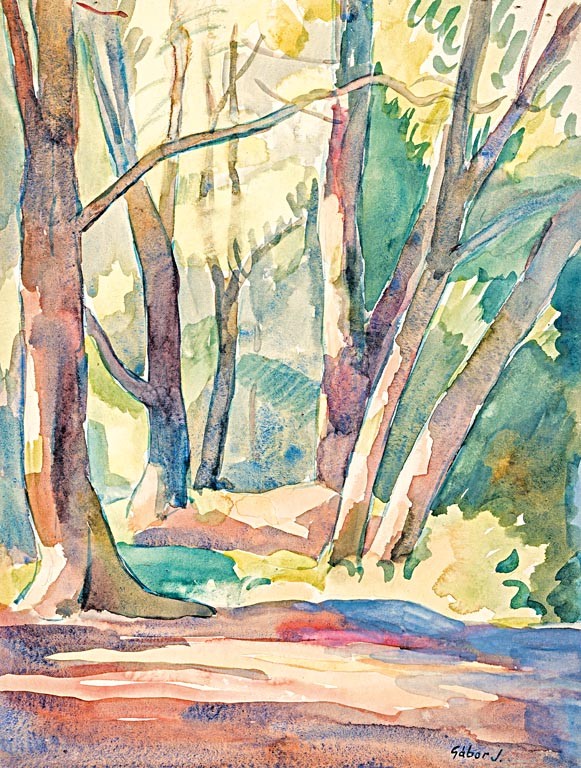 Gábor Jenő (Pécs, 1893 - Pécs, 1968): Erdőbelső