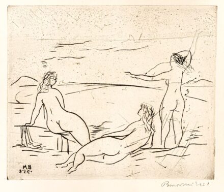 Borsos Miklós (Nagyszeben, 1906 - Budapest, 1990): Balatonparton, 1958