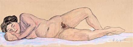 Einfrost, R. jelzéssel (?), 20. sz. eleje : Alvó akt