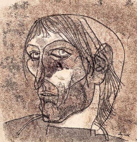 Szász Endre (Csíkszereda, 1926 - Mosdós, 2003): Férfi portré
