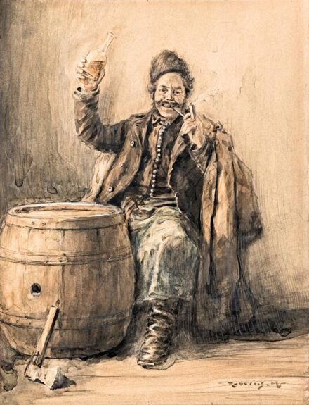 Rubovics Márk (Pest, 1867 - Budapest, 1947): Borozgató