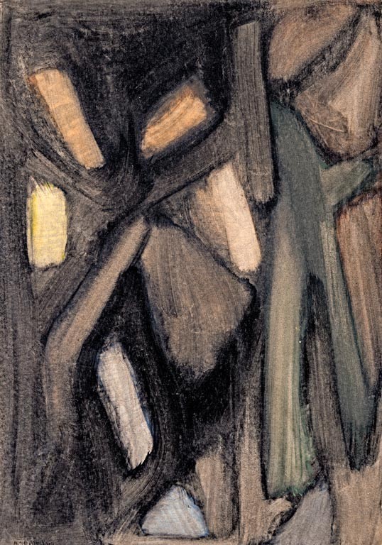 Hornyánszky Gyula (Budapest, 1924 - Budapest, 1995): Kompozíció, No. 40