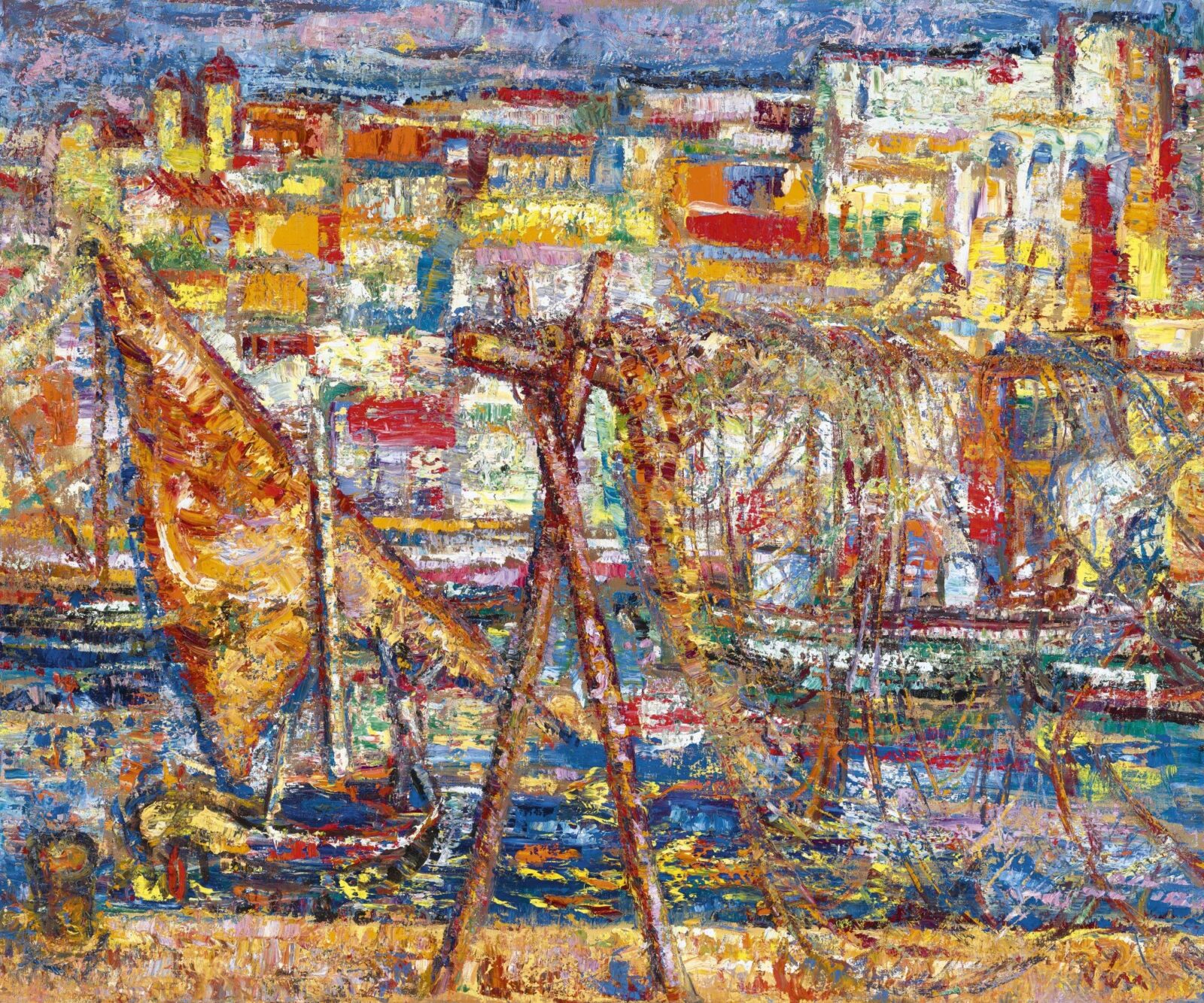 Vén Emil: Olasz halászfalu, 1974