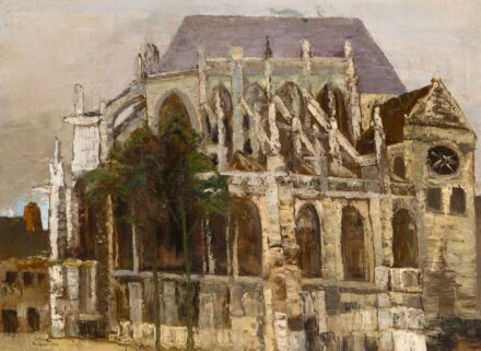 Orbán Dezső: Francia katedrális (Beauvais), 1923