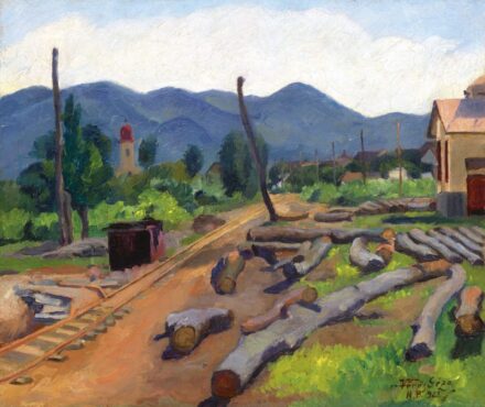 Vörös Géza: Nagybányai táj, 1925