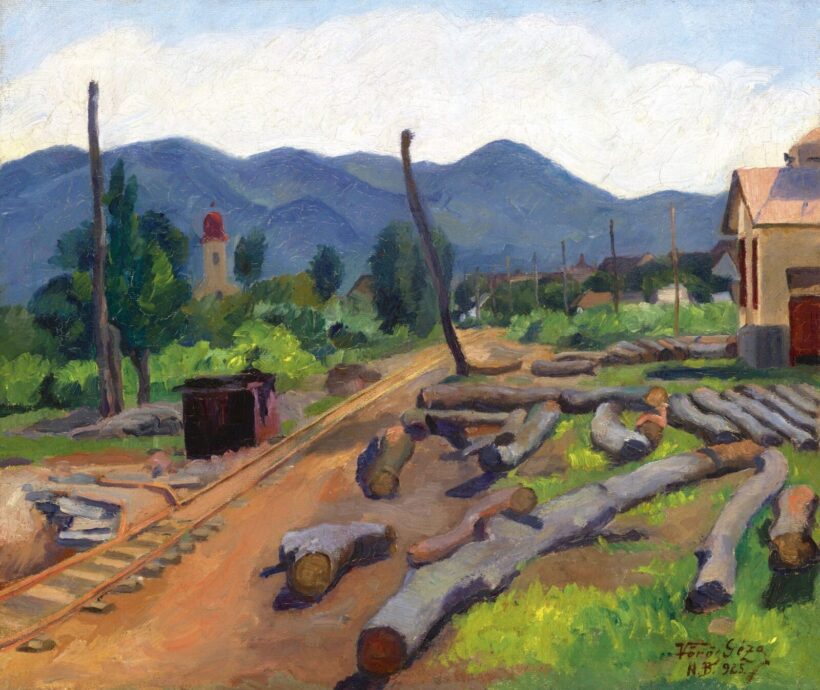 Vörös Géza: Nagybányai táj, 1925
