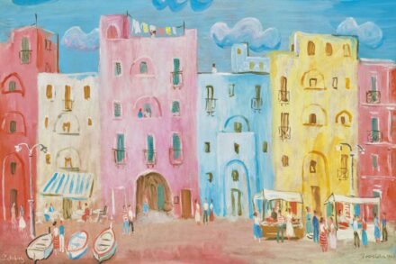 Pekáry István: Mediterrán kikötő (Procida)