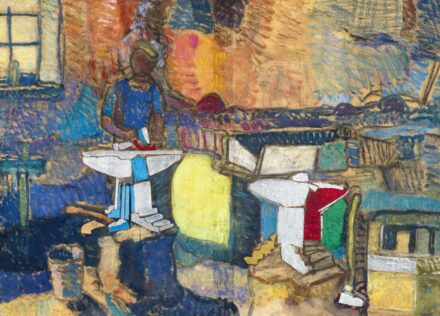 Gruber Béla: Kovácsműhely, 1960