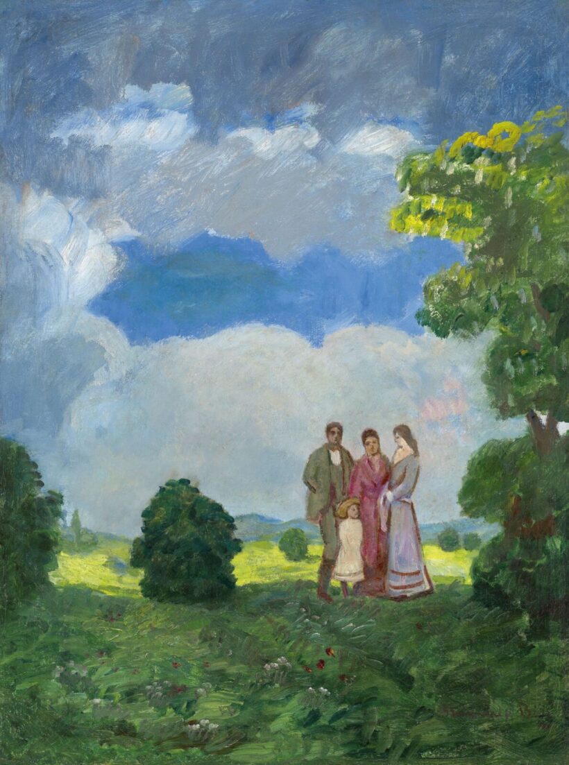 Iványi Grünwald Béla: Család (Szabadban)