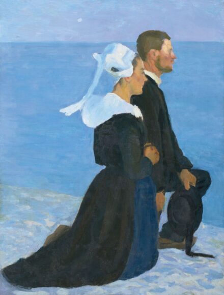 Kunffy Lajos: Bretagne-i tengerparton, 1898 körül