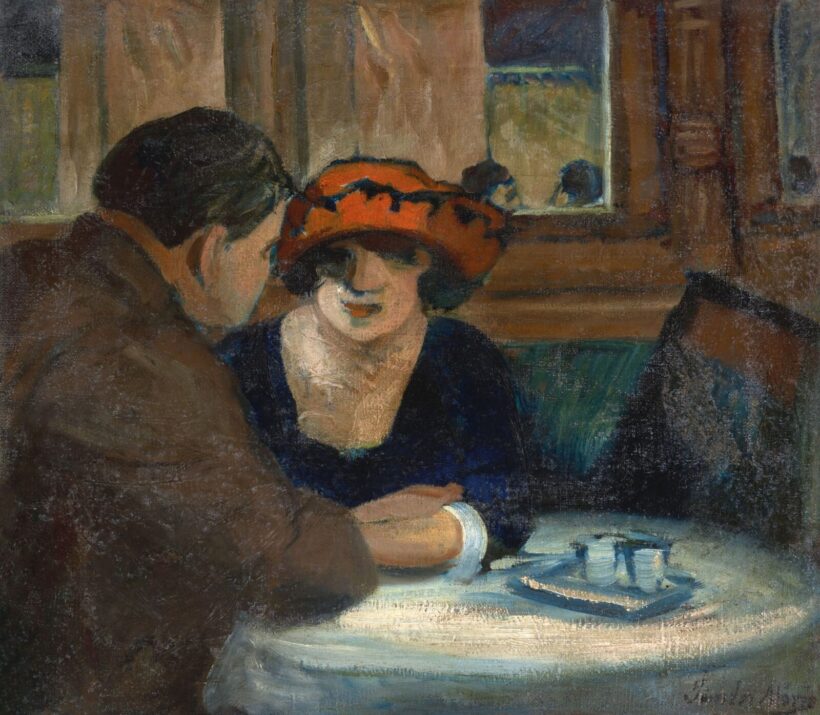 Sándor Móricz: Kávéházban (Randevú), 1910-es évek