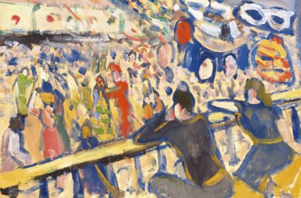 Ismeretlen magyar festő, 1930 körül: A párizsi Moulin de la Galette