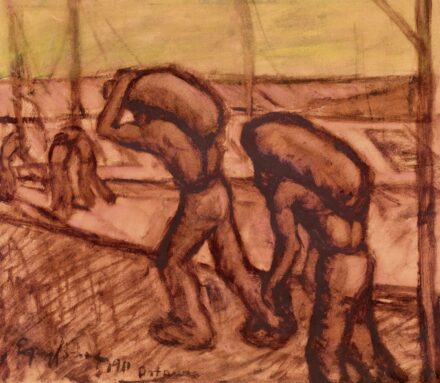 Egry József: Ostende-i kikötő, 1911