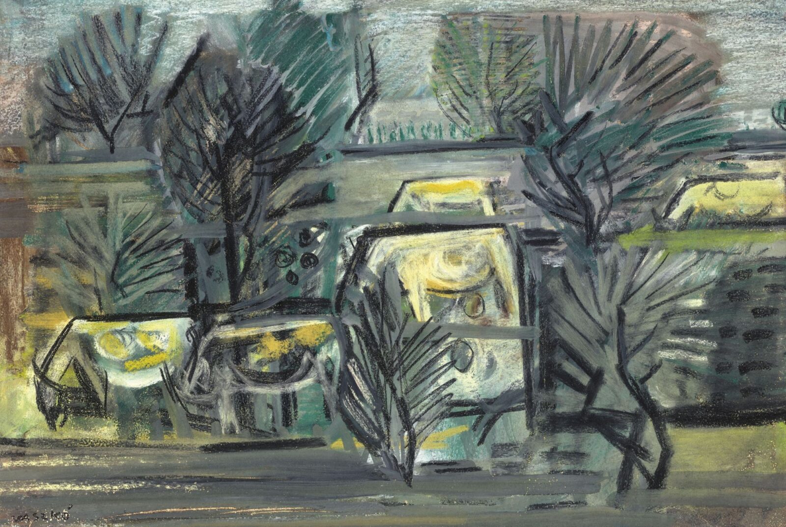 Vaszkó Erzsébet: Domboldal (Hommage a Nagy István), 1950-es évek második fele