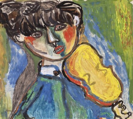 Anna Margit: Lány hegedűvel (Zene), 1944
